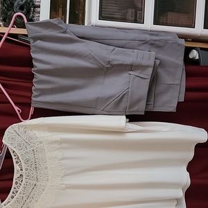 Grey slacks